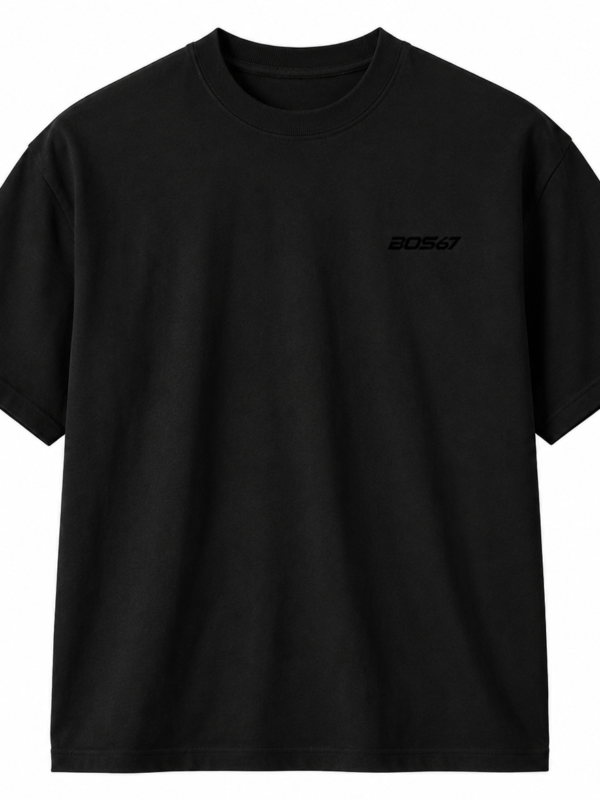 BOS67 Signature Tee Black