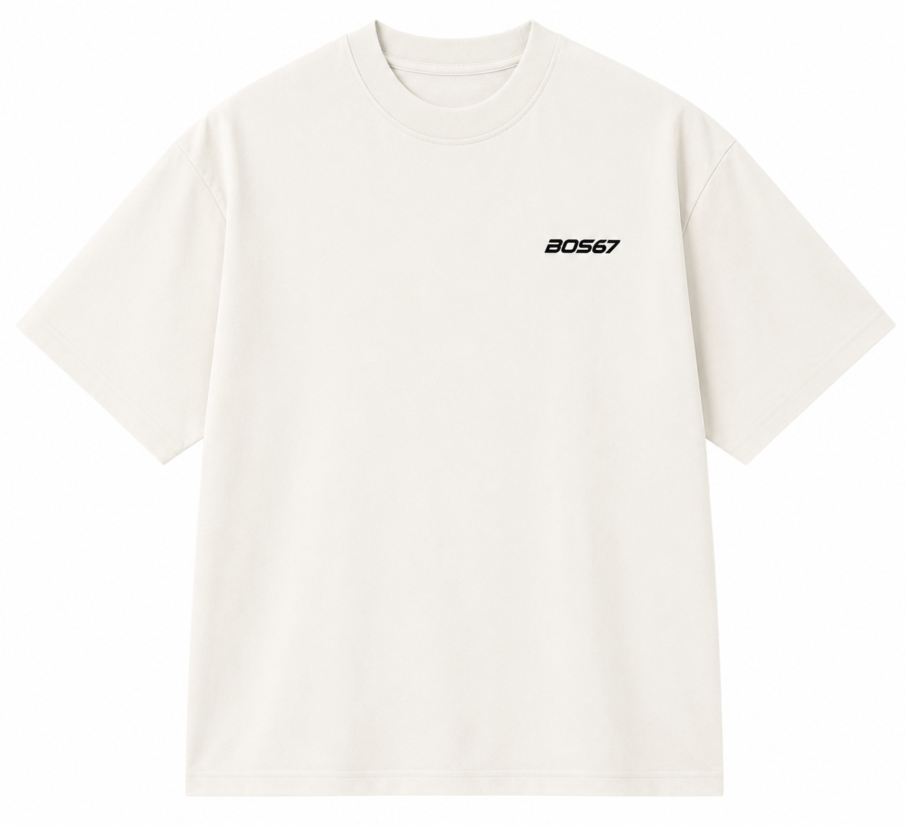 BOS67 Signature Tee Ecru