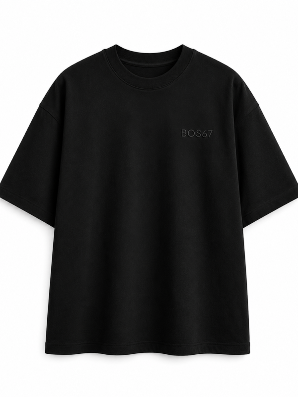 BOS67 Premium Women's Oversized Tshirt Black