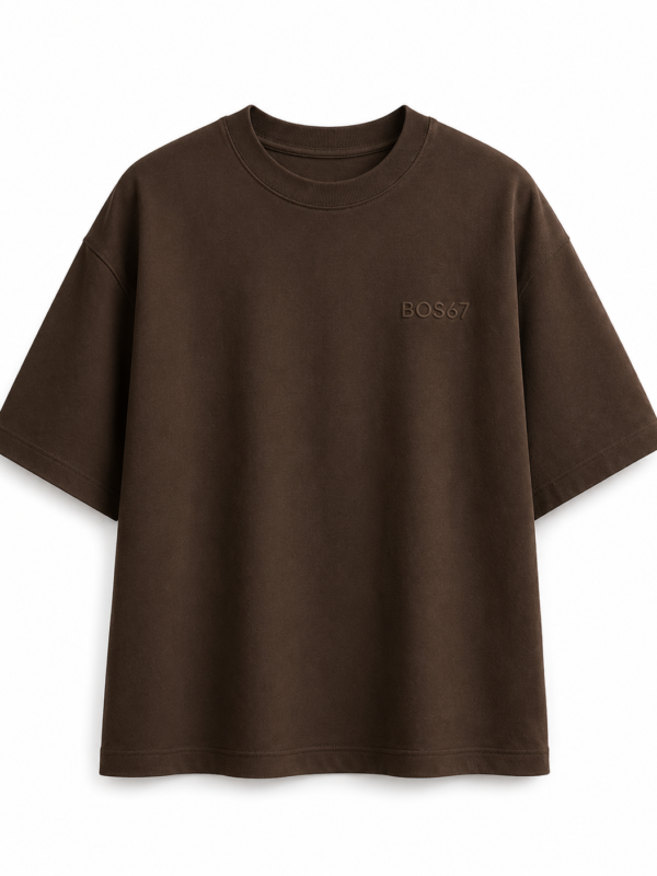 BOS67 Premium Women's Oversized Tshirt Coffee