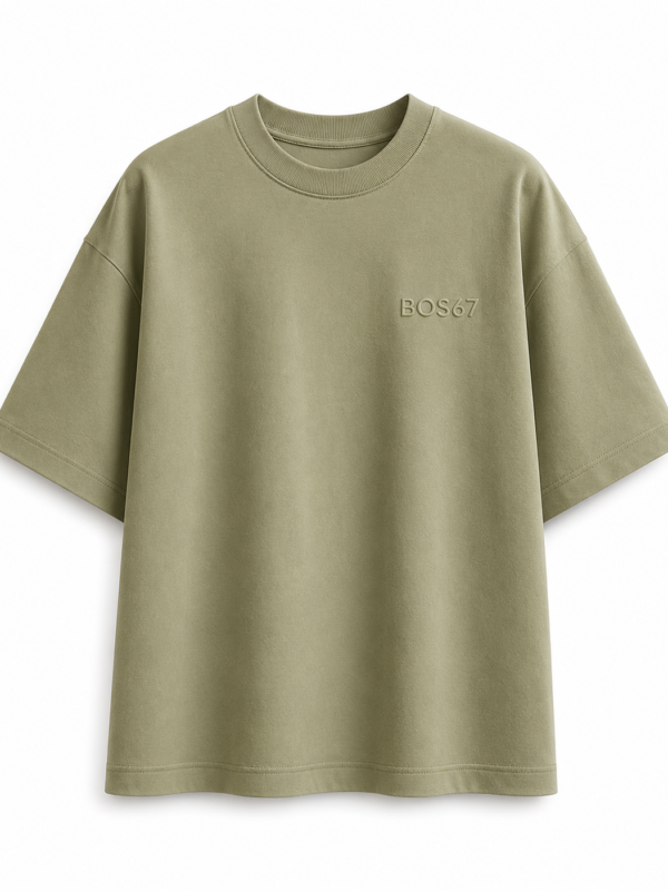 BOS67 Premium Women's Oversized Tshirt Sage Green