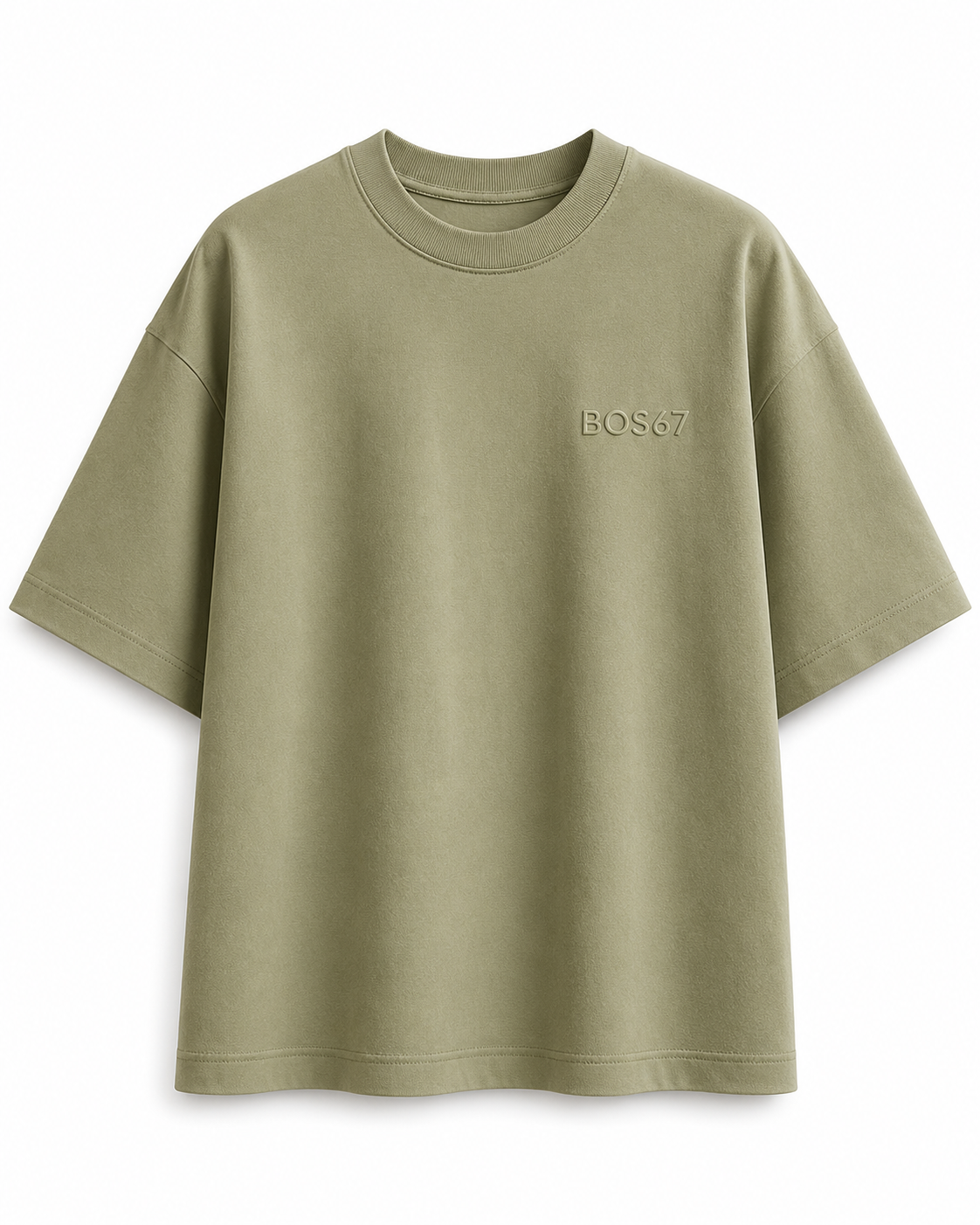 BOS67 Premium Women's Oversized Tshirt Sage Green
