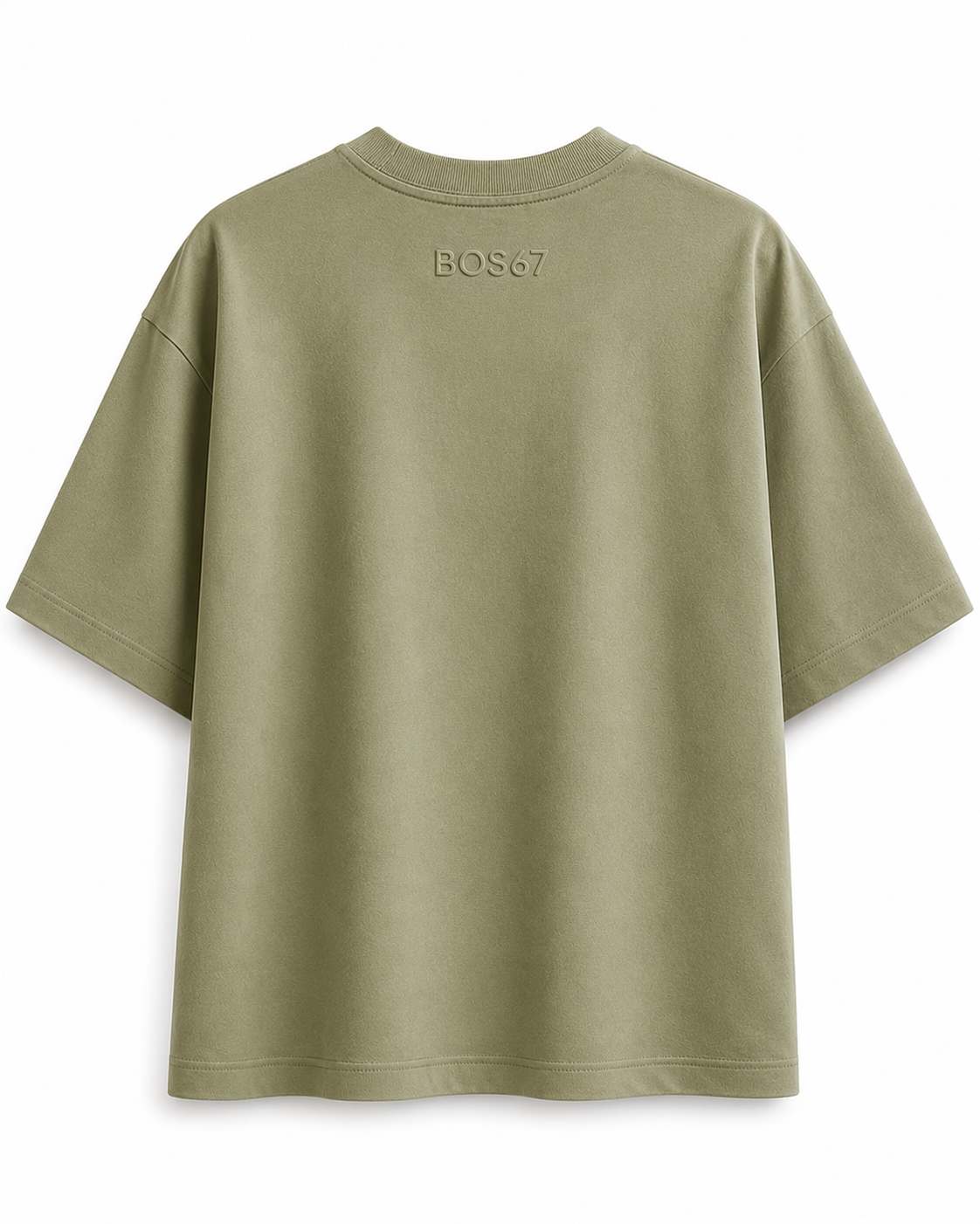 BOS67 Premium Women's Oversized Tshirt Sage Green - Image 2