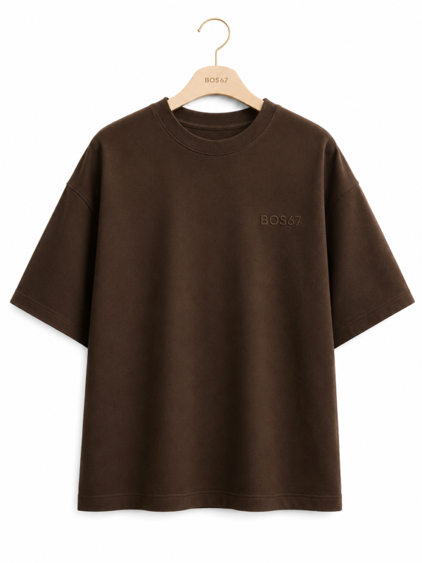 BOS67 Premium Women's Oversized T-shirt Coffee