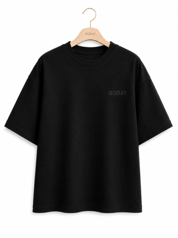 BOS67 Premium Women's Oversized T-shirt Black